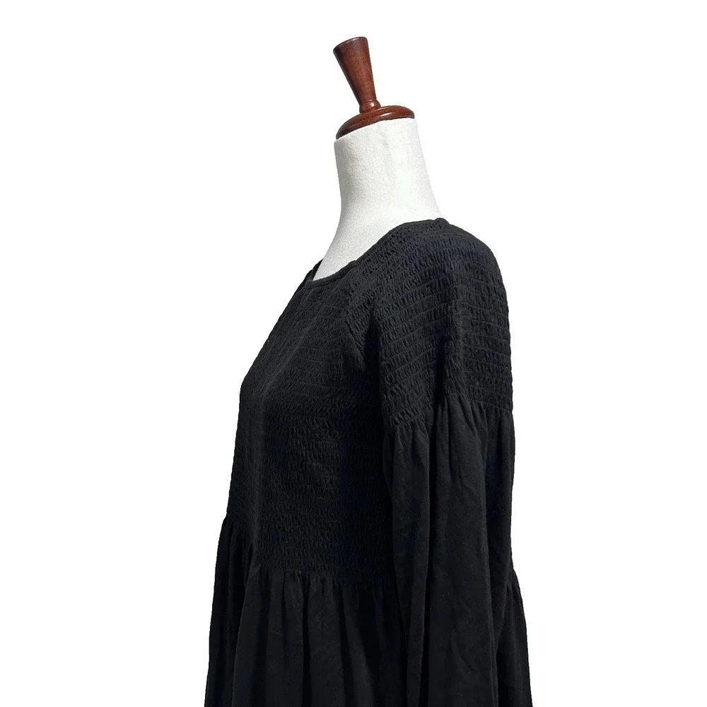 J.Jill J.‎ Jill Women's Top Small Cottagecore Smocked Boho Boatneck Feminine - Picture 7 of 9